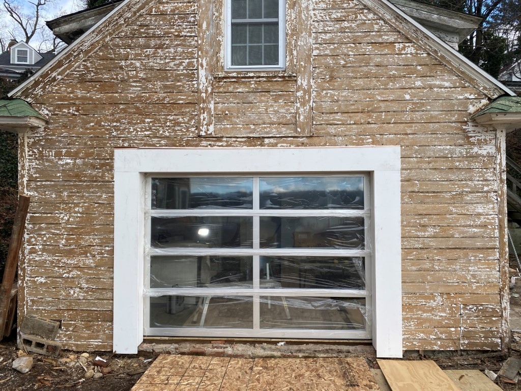 Aluminum Glass Garage Door Front View