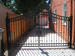 Steel ornamental gate