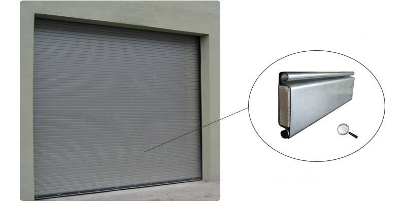 AM-625 Rolling Insulated Service Door - insulated slats