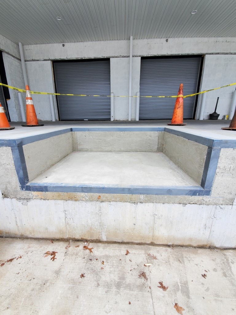 Pit poured