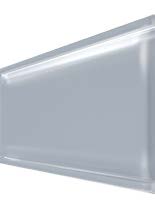 Clear polycarbonate /aluminum with straight design